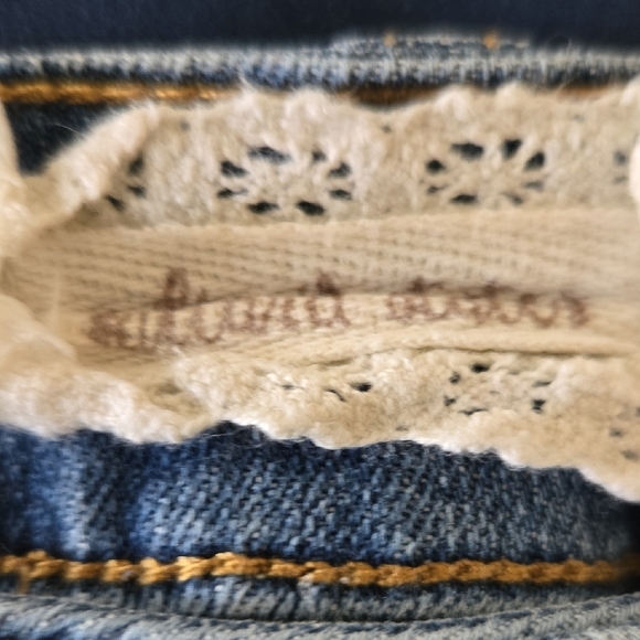 Altar'd State Blue Casual Mini Pencil Skirt with Slit - Picture 2 of 7